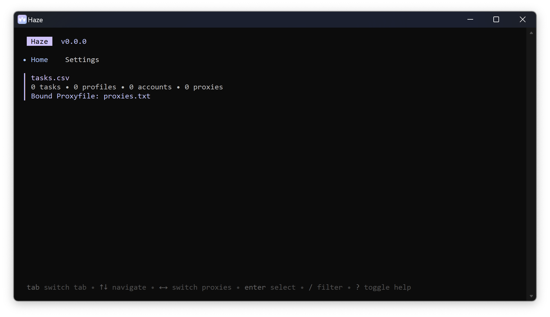 console-menu